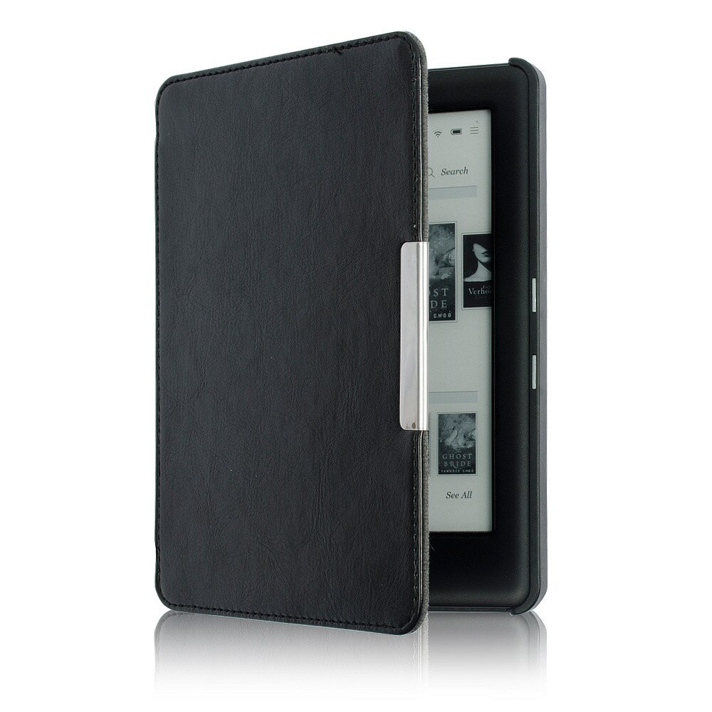 fallen Für KOBO GLO Magnetische Auto-Schlaf Dünne Abdeckung fallen schwer Hülse Für KOBO GLO HD 6,0 Zoll PU Leder schutzhülle: Schwarz