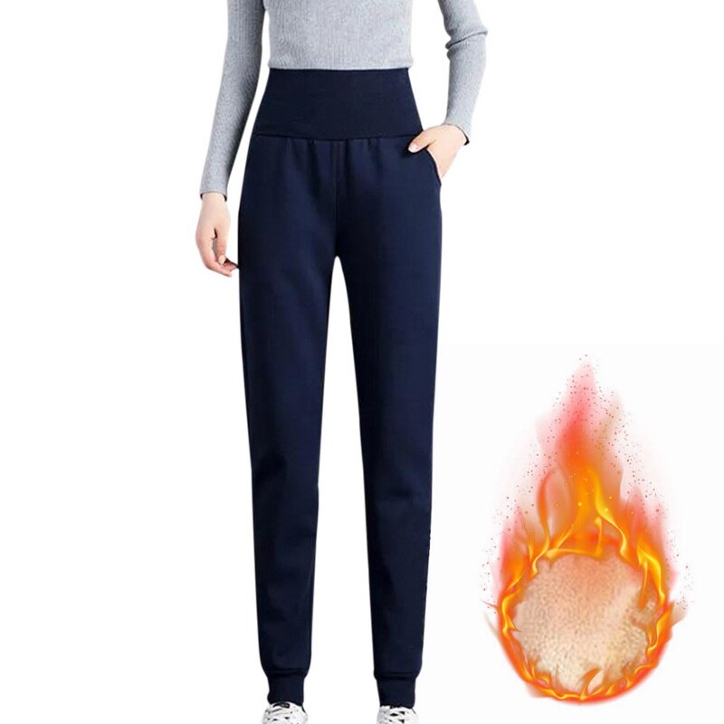 Dünne Frauen Schlauch Winter Lammfell Kaschmir Hosen Warme Weibliche lässig Hosen Harem Hosen Gefüttert Vlies Hosen Herbst Jogginghose: 2 / XL