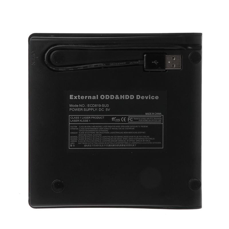 9.5mm usb 3.0 sata optische drive behuizing kit externe mobiele behuizing dvd/cd-rom behuizing voor notebook laptop zonder drive