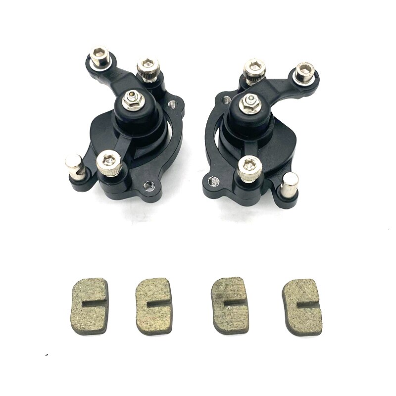 Front Rear Disc Brake Caliper Pads Brake disc 140mm For 47cc 49cc Chinese Mini Moto Kids ATV Quad Dirt Pocket Bike Gas Scooter: Silver