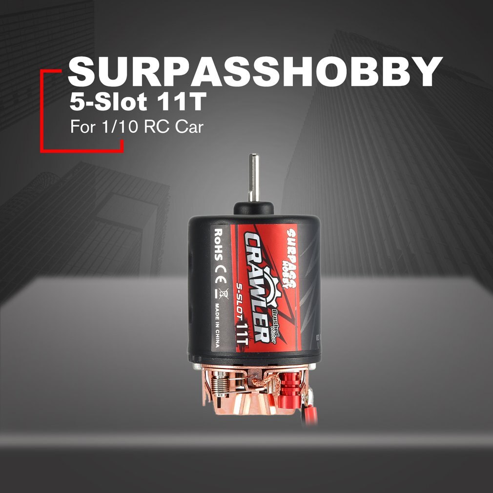 SURPASSHOBBY 5-Slot 540 11T/13T/16T/20T Gebürstet Motor Speed Controller 60A/320A ESC Combo Set Für 1/10 RC Crawler Gebürstet Auto