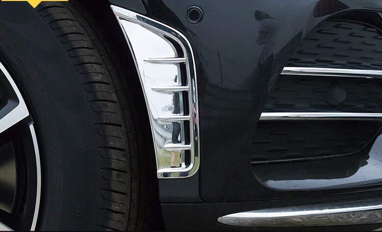Front Bumper Side Air Vent Splitter Spoiler Canard For Mercedes GLC X253 Class GLC43 GLC63 GLC260 GLC300 + Styling Moulding