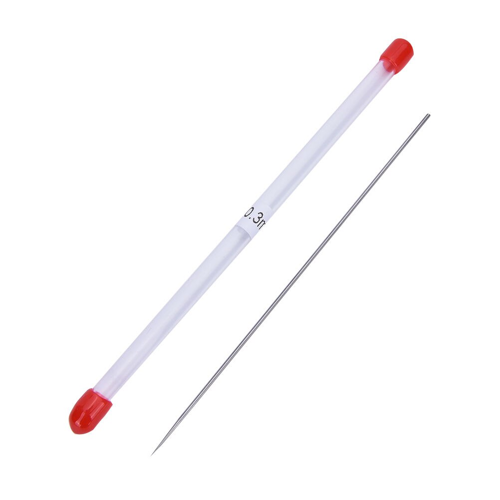 13cm 0.2/0.3/0.5mm airbrush maskin del nyttig maling airbrush kropp børstearbeid tilbehør deler spray nål munnstykke: 0 punkt 3 n