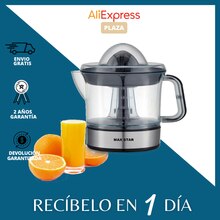 Max Star Exprimidor Eléctrico de Zumos MS-6220 Potencia 40W 0.7L Extractor de Naranja, Limon y Fruta Exprimidor de Naranja Automatico Capacidad Totalmente Desmontable Potente y Resistente Electrodomésticos de Cocina