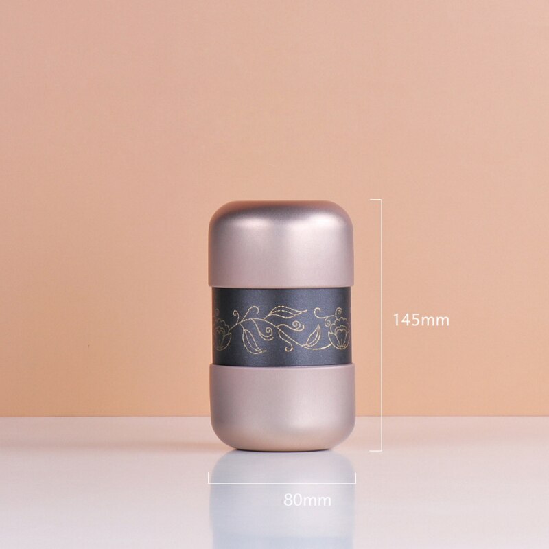 Cajas de lata para almacenar latas selladas redondas, caja de té de hierro para café, Caddy, contenedor de hojalata para , decoración del hogar