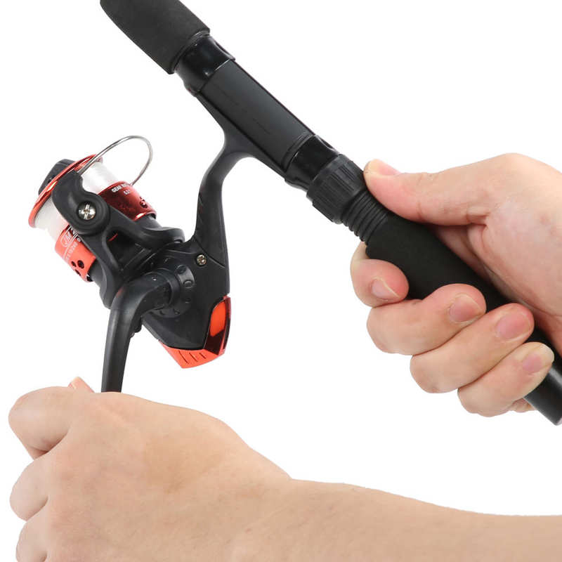 1.65M Fishing Rod Full Kits with Telescopic Fishing Rod and Fishing Reel Baits Hooks Saltwater Freshwater Travel Pole Set