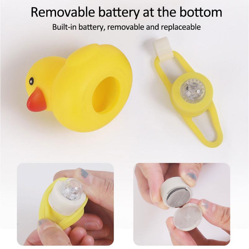 Coche pato con casco de viento roto, pequeño pato amarillo, Motor de bicicleta de carretera, accesorios de ciclismo sin luces