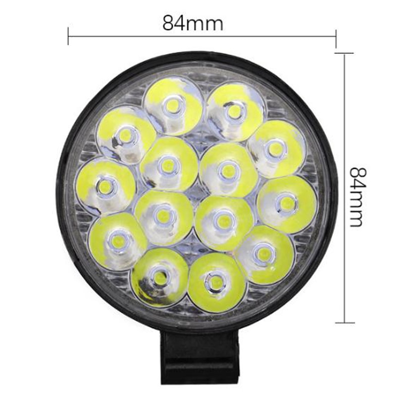 2500lm 42W Round LED Work Light Spotlight LED Light Bar For 4x4 Offroad ATV UTV Truck Tractor Motorcycle Fog lights