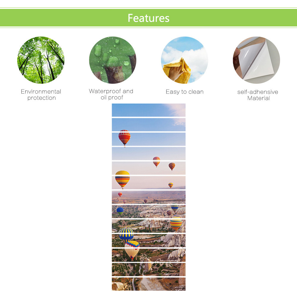 13PCS Staircase Steps Stickers Riser Floor Sticker for Bedroom Living Room Decor DIY tairs Decal Room Office Decor