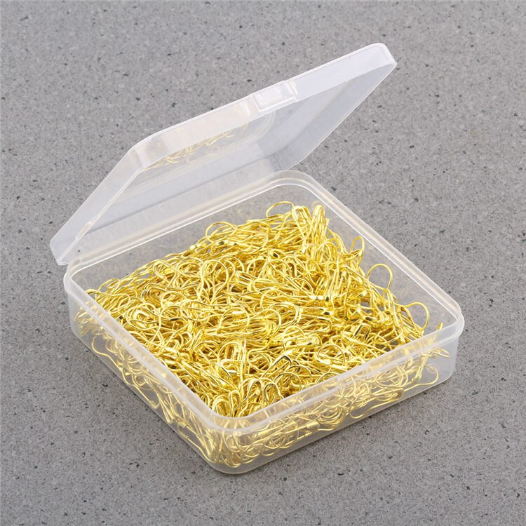 1000 stuks/doos veiligheidsspelden metalen veiligheidsspelden zwart zilver goud grijs anti koper kalebas speld kraal naald spelden diy accessoires: Gouden