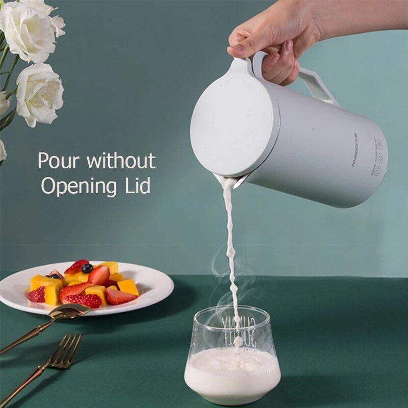 Sojamjölk maskin juicer automatisk uppvärmning filterfri sojabönor vegan mjölkjuice maker köksredskap 110v/220v
