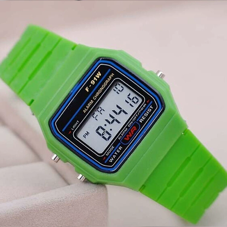 Sport LED Digital Watches Children Simple Small Square Dial Electronic Watch Silicone Band Casual Mens Watch Friend: dark blue