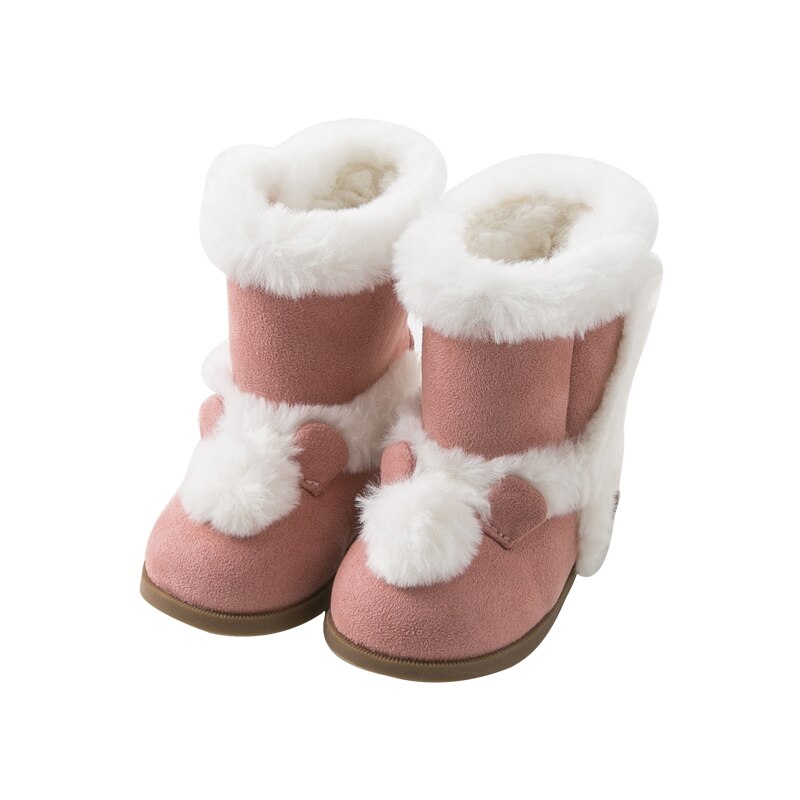 DB10948 Dave Bella del bambino di inverno della ragazza stivali invernali stivali bambino scarpe calde dei bambini rosa stivali: 25