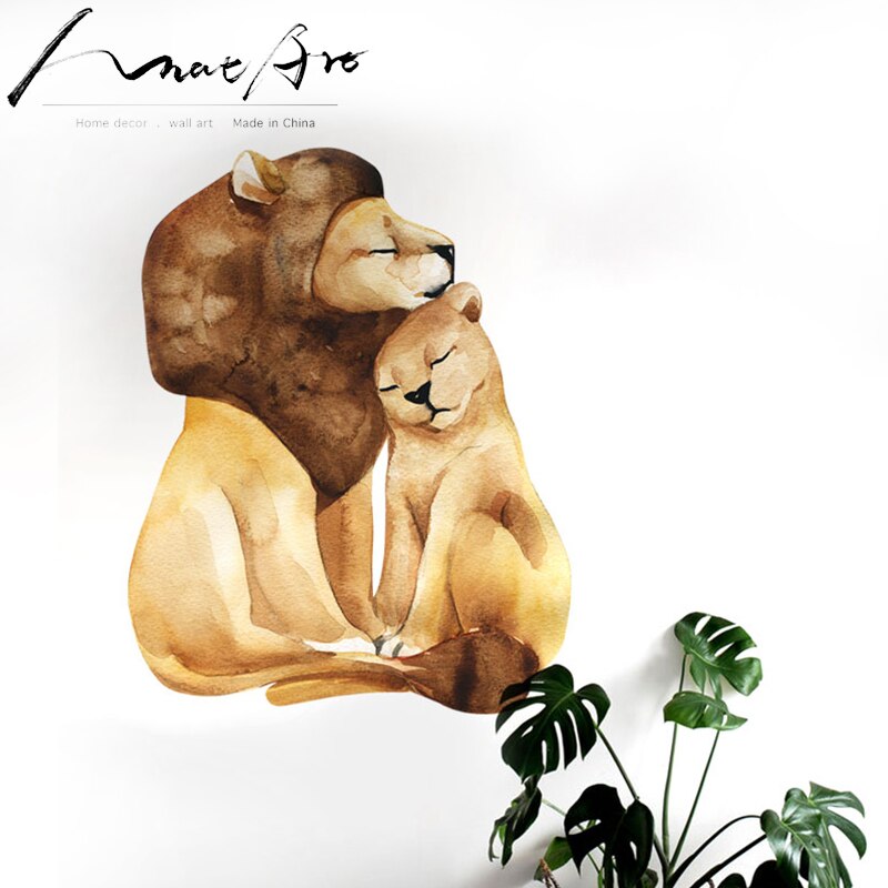 baby wall sticker Animal wall art lion sticker kids room decoration bedroom decor home decor living room bathroom decor muraux