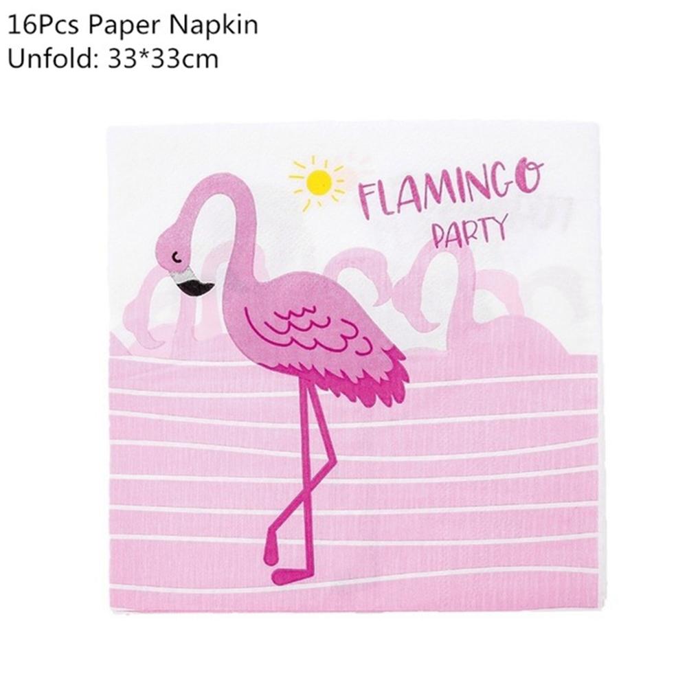 Pink Flamingo Disposable Tableware Tropical Party Summer Girl Birthday Wedding Party Supplies Flamingo Hawaii Hawaiian Party: Olive