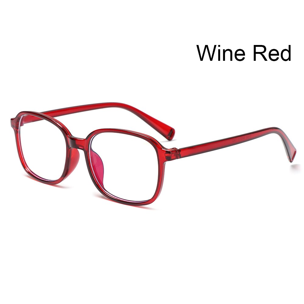 Vintage Blue Film Glasses Anti Blue Rays Glasses Spectacle Frames Radiation Protection Glasses Classic Ultralight Optical Glass: wine red1
