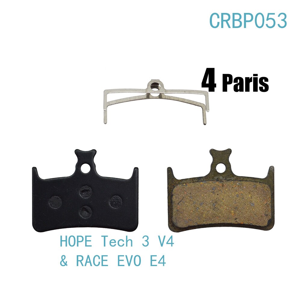 EOOZ 4 Pair Semi - Metallic bicycle DISC BRAKE PADS for Hope TECH X2: CRBP053
