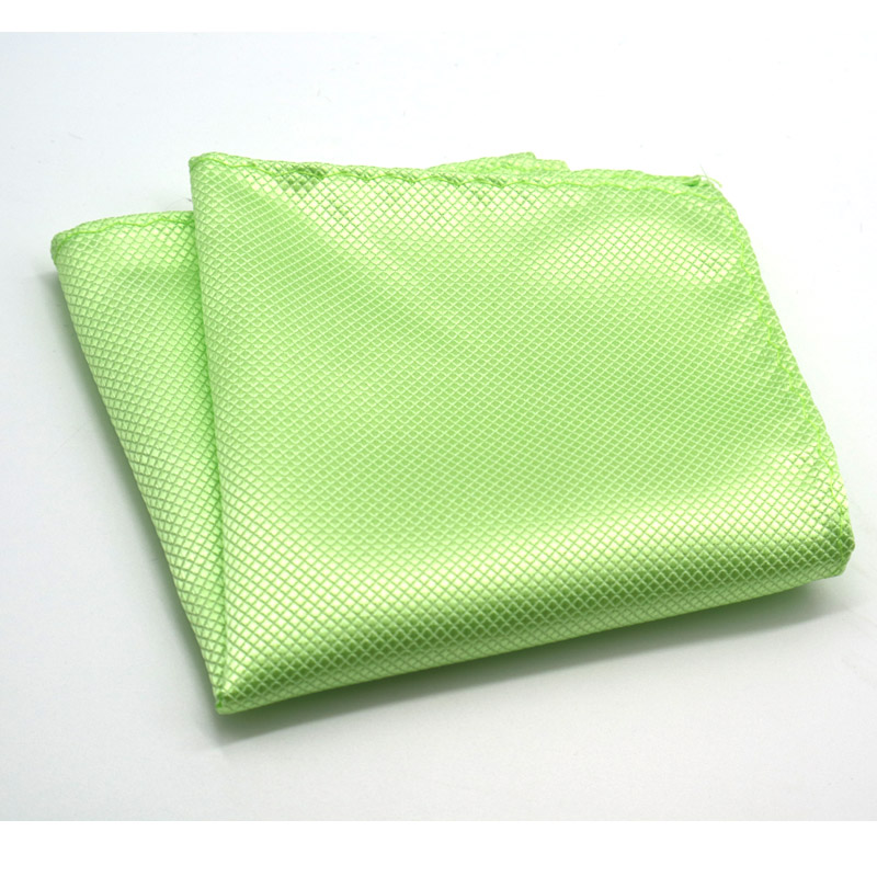 Luxe Heren Zakdoek Plaid Effen Kleur Zakdoeken Polyester Hanky Business Pochet Borst Handdoek 21*21CM