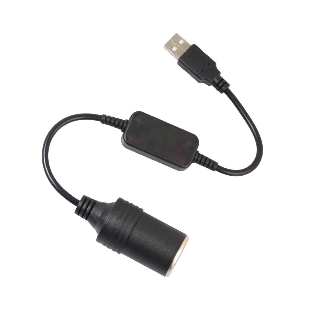 Bil 5v usb  to 12v sigarettenner stikkontakt adapter