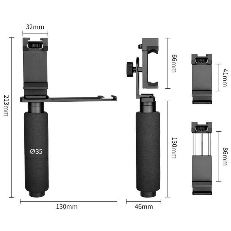 Yelangu udendørs glat smartphone stabiliserende fleksibel holder håndhold gimbal stabilisator til iphone samsung