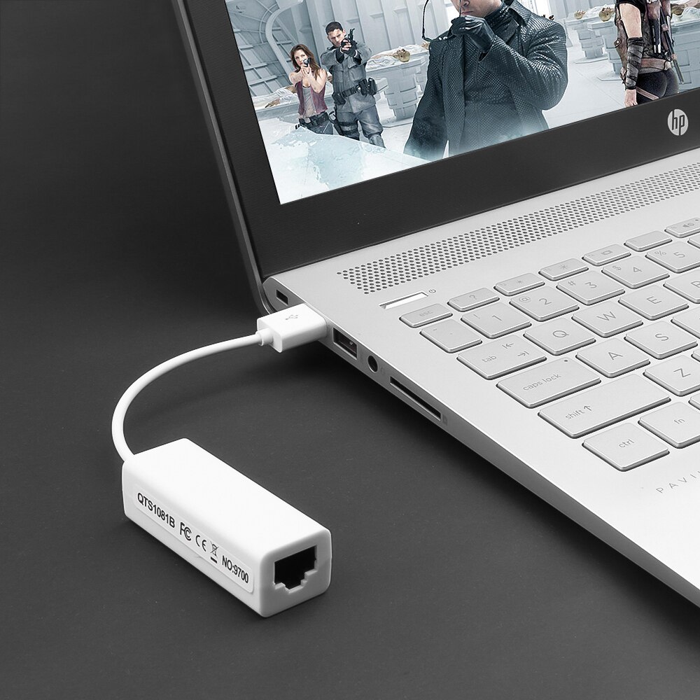 Kebidumei haute vitesse 10/100 Mbps USB vers RJ45 LAN adaptateur USB 2.0 Ethernet réseau LAN adaptateur carte adaptateur pour Windows 7 ordinateur portable