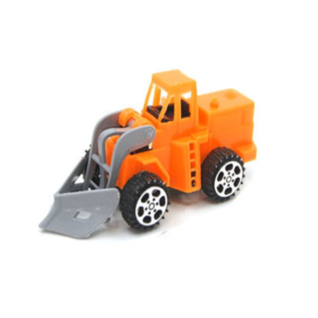 Plastic Rally Return Car Toy car for children 1：24 City engineering vehicle Model Forklift truck Loaders Toys For children: E