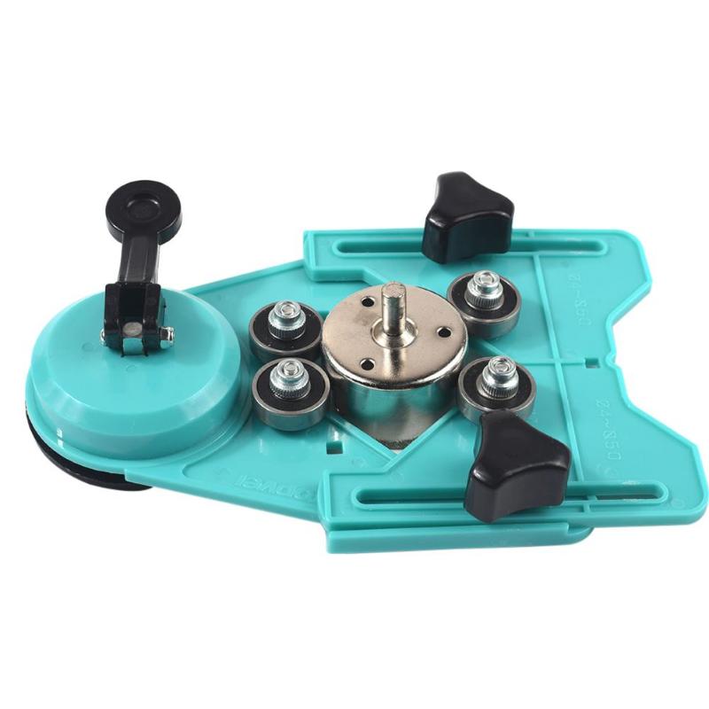 ABS Adjustable Glass Hole Locator Ceramic Tile Glass Hole Saw Cutter Guide Openings Locator Construction Tool