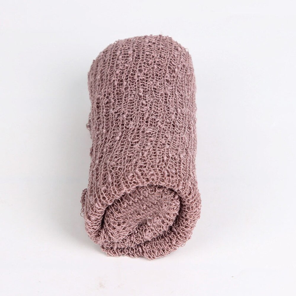 Del bambino di Colore Puro Rayon Avvolge Coperta Neonato Bambini Stretch Knit Wrap Infant Bambini Puntelli Foto Del Bambino Più: Khaki 