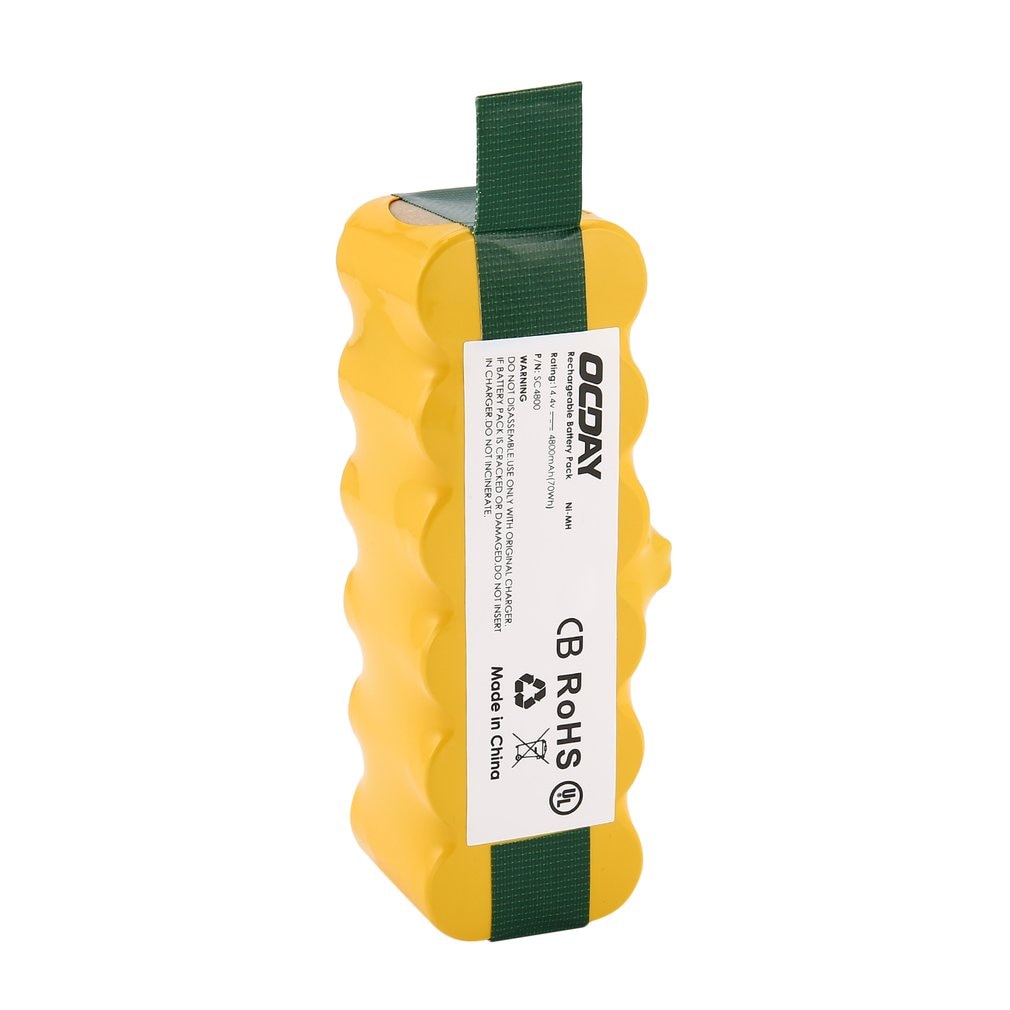 14.4v oplaadbare ni-mh-stofzuigeraccu's geschikt voor irobot roomba-stofzuigeronderdelen: 14.4 v 4800 mah