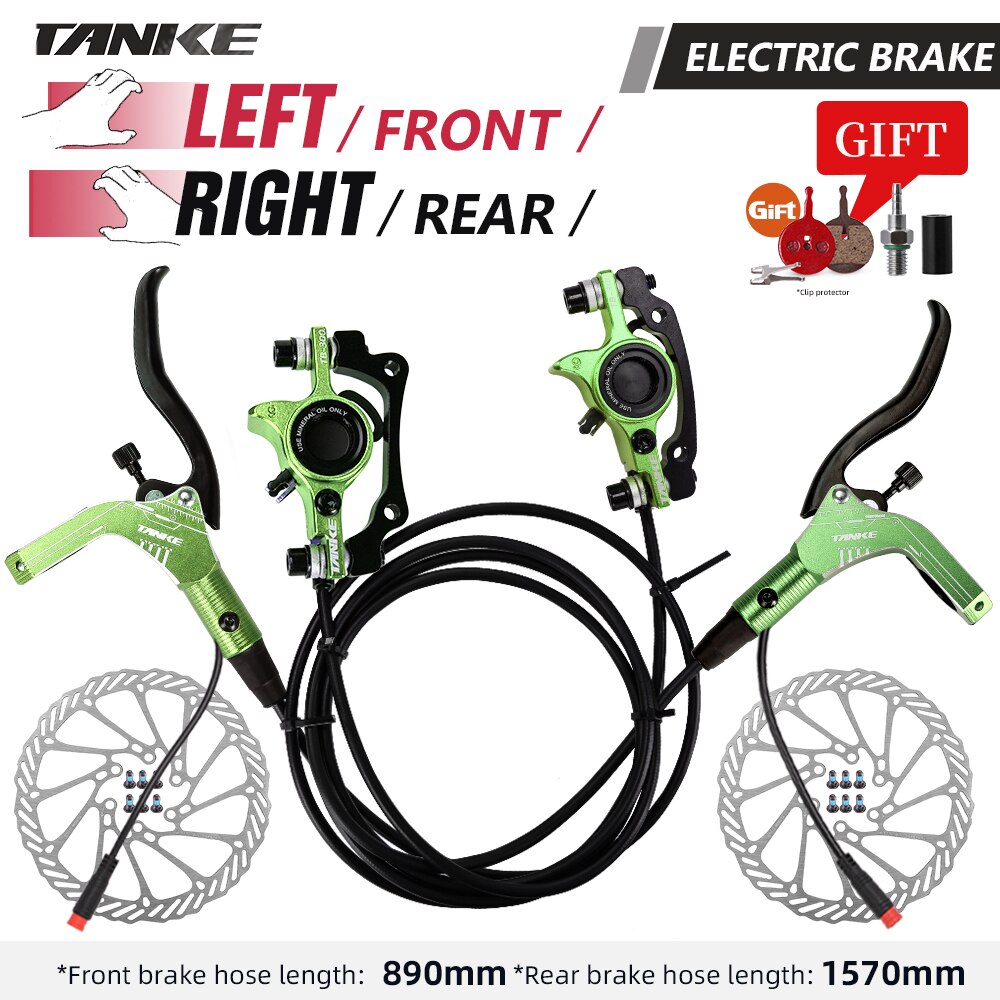 TANKE – jeu de freins à disque hydrauliques pour vélo et trottinette électrique, en alliage d&#39;aluminium, 160mm
