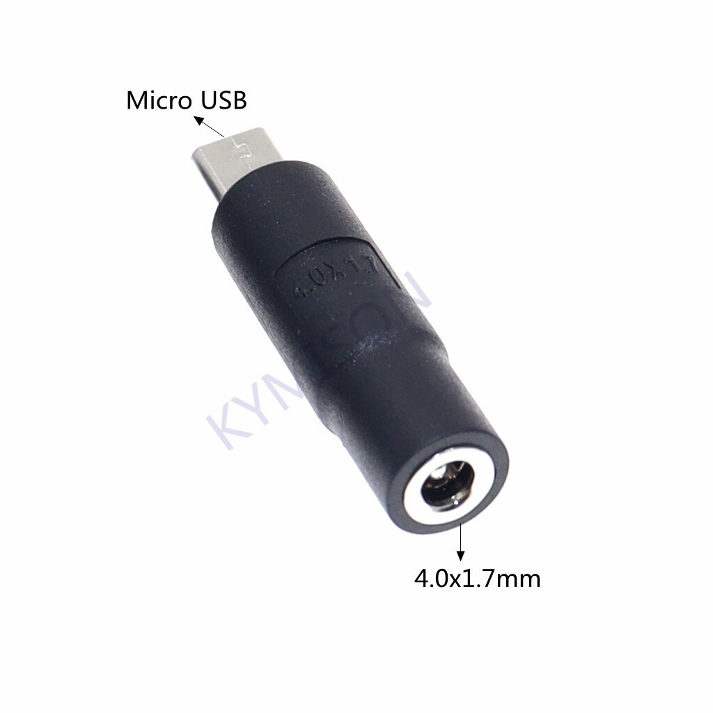 Micro USB / USB 2.0 Male to DC 3.5*1.35 / 4.0*1.7 mm Female Plug Jack Converter Laptop Adapter Connector: Micro USB-4017