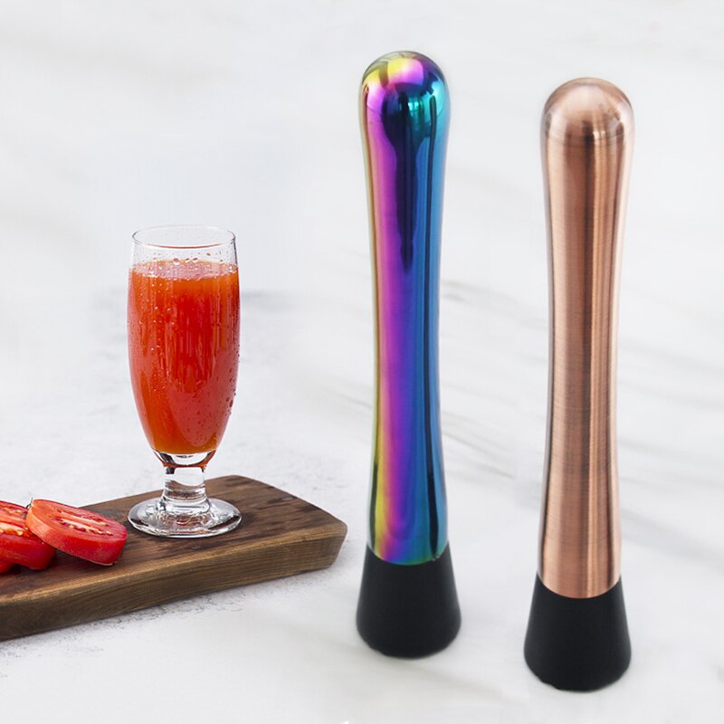 Barra de trituración de hielo de acero inoxidable, multifunción, cóctel, Swizzle, jugo de limón, libras, barras de presión, martillo de hielo triturado, herramientas para Bar