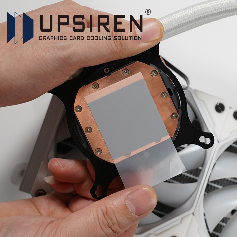 UPSIREN PCM-1 Thermal Grease Replacement PCM Pad Solid Silicone Grease Phase Change Silicone Repaste Pad 80x80 PCM термопрокла