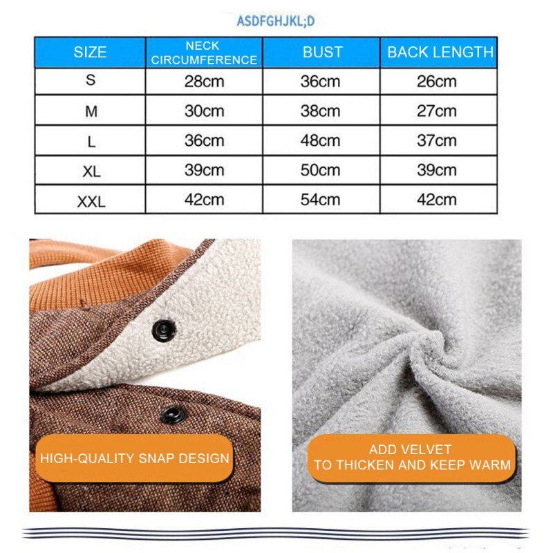 Pet Dog Jacket Vest Harness Winter Dog Clothes Soft Breathable Adjustable Buckle Velvet Padded Dog Chest Back Vests Cotton Coats