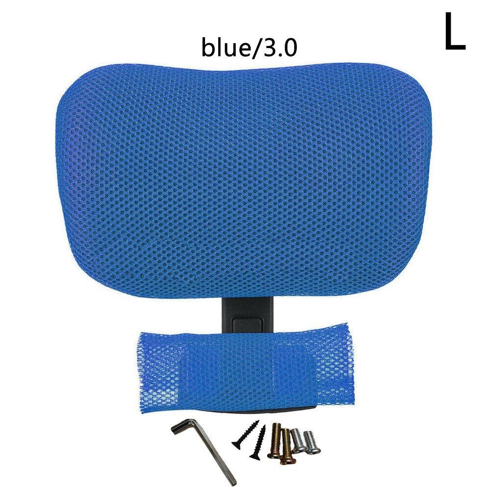 Office Computer Chair Headrest Adjustable Swivel Lifting Chair Neck Protection Pillow Office Chair Accessories Free Installation: 3.0-Blue