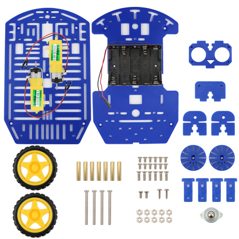 2WD Platform Robot Chassis Arduino Programmeerbare Diy Educatieve Robot Kit Tweede Ontwikkelen Auto