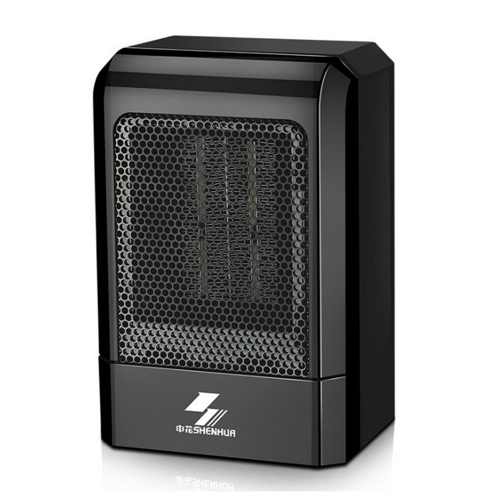 500W Mini Tragbare Keramik Heizung Elektrische Kühler Heißer Fan Hause Winter Wärmer für Innen Heizung Camping Einstellbare Thermostat: Schwarz