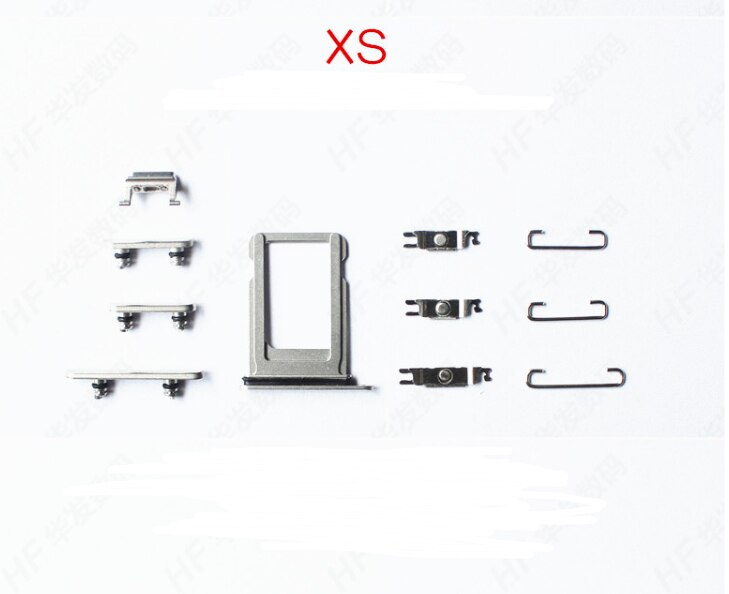 for iphone X sim slot / power volume buttons /small iron hook /button buckle/waterproof ring one set for XS