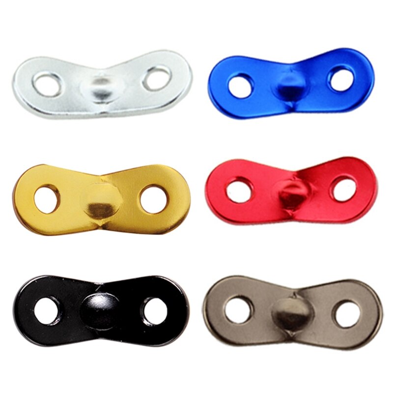 Tendeurs de corde de tente en alliage d&#39;aluminium, 10 pièces, corde de Camping antidérapante, boucles de verrouillage, double trous, bouchon d&#39;arachides