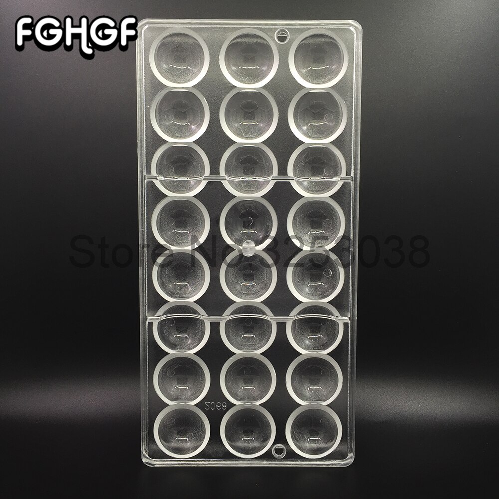 18 Gaten Ball 3D Polycarbonaat Chocolade Mallen Plastic Lade Chocolade Snoep Vorm Bakken Gebak Maken Pan Gereedschap Bakvormen Mould