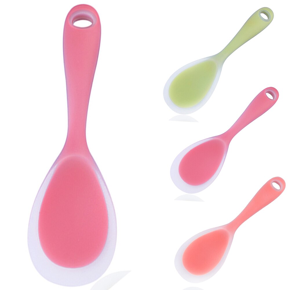 1pc köksredskap risserver värmebeständig rissked spatel matlagningstillbehör silikonpaddel mjuk non-stick sushiris