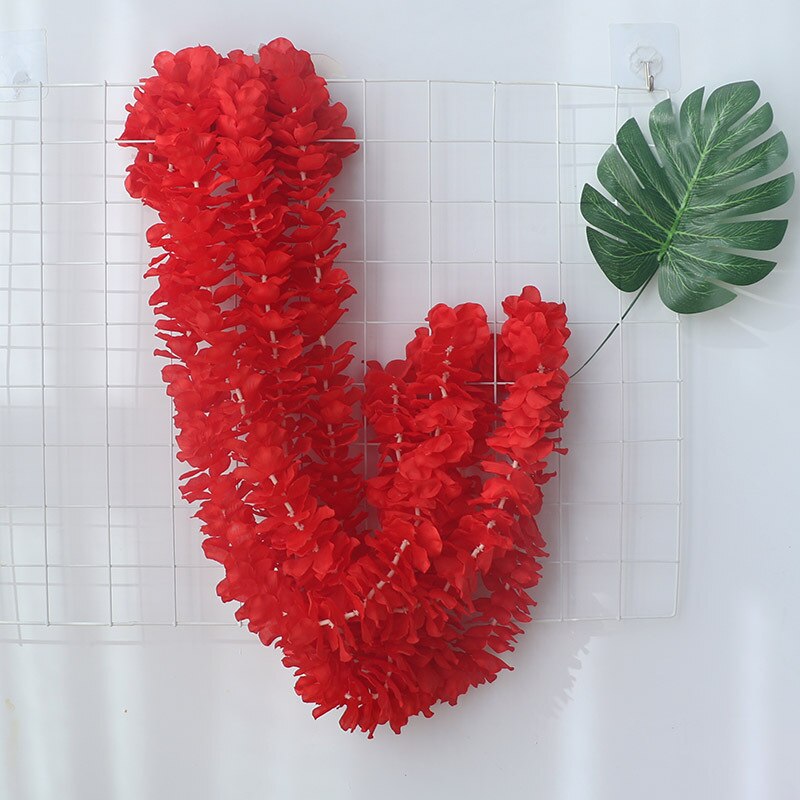 Artificial Flower Belt Wedding Flower String Hydrangea String Decoration Wisteria Rattan Orchid Flower String Flower Belt: 9
