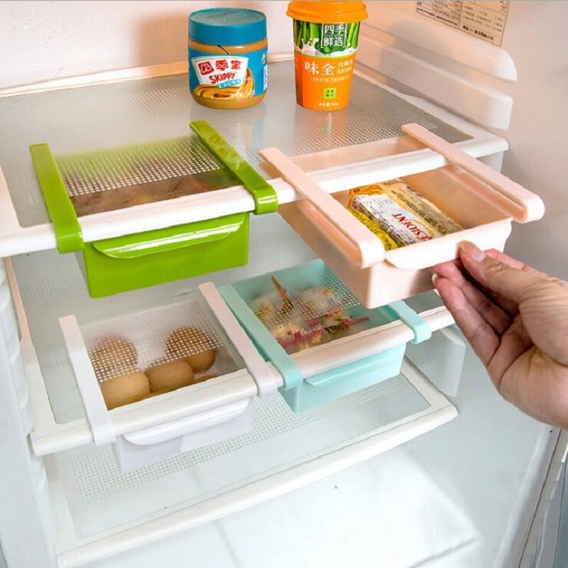 Kitchen refrigerator storage box storage rack refrigerator freezer pantry organizer kitchen supplies storage rack