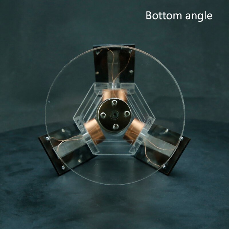 Magnetische Levitatie Solar Motor Driezijdige Verticale Borstelloze Motor Diy Onderwijs Model/Wetenschappelijk Experiment