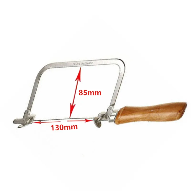 Scie en forme de U pour le travail du bois, scie à rosace manuelle, outils pour le travail du bois ou lame de scie: WHITE