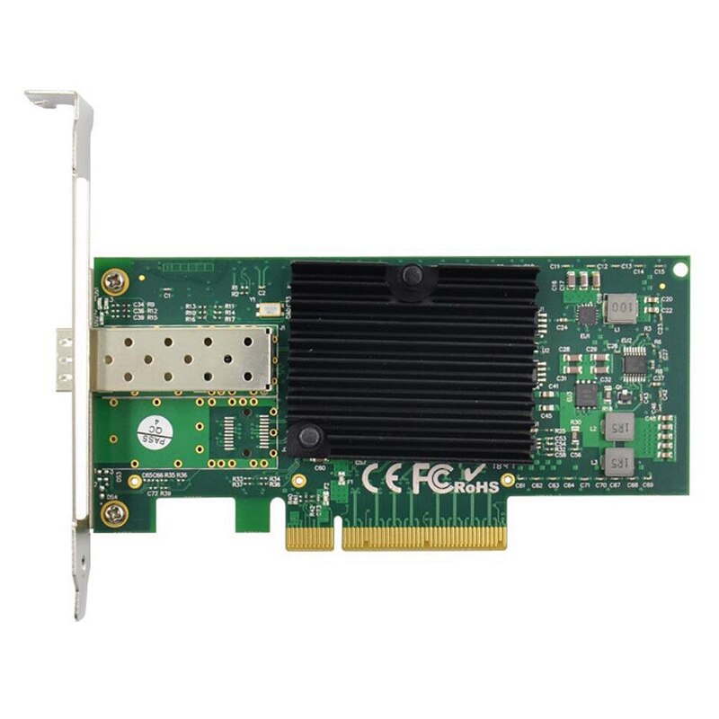 PCI-E X8 10 Gigabit Server Fiber Network Card PCIe 10GbE SFP + Fiber Network Card 82599EN