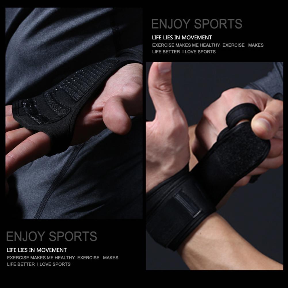 Fitness sport vægtløftning handsker silikone anti-slip træning halv finger handsker crossfit gymnastik greb håndflade beskyttelse