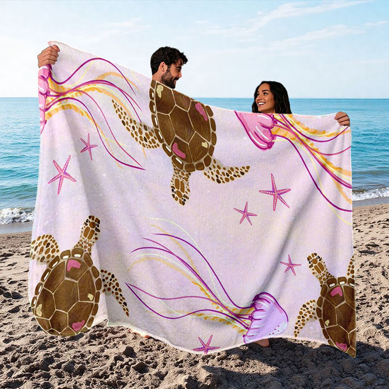 Toalha impressa de microfibra toalha de secagem rápida toalha de viagem toalha de praia toalha de luz macia à prova de areia para nadar, yoga, ginásio