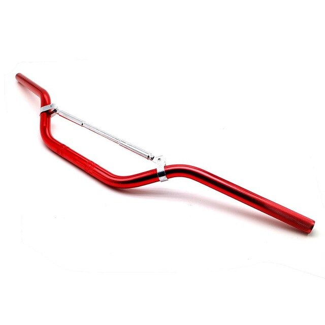 Manillar de motocicleta de 22mm y 7/8 pulgadas manillares de aleación de aluminio para moto de 50cc, 70cc, 110cc, 125cc, 140cc, Dirt Pit Bike ATV Scooter: Red