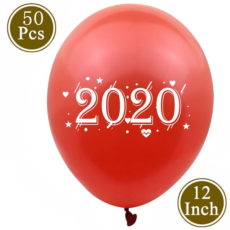 15pcs Printed Balloons Rose Gold Number Latex Confetti Balloons Happy Year Wedding Birthday Party Decorations 83D: 10